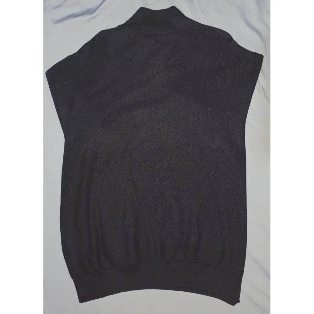 POLO RALPH LAUREN Quarter-Zip Mesh-Knit Sweater Men's Size 2XL Navy - Picture 5 of 8